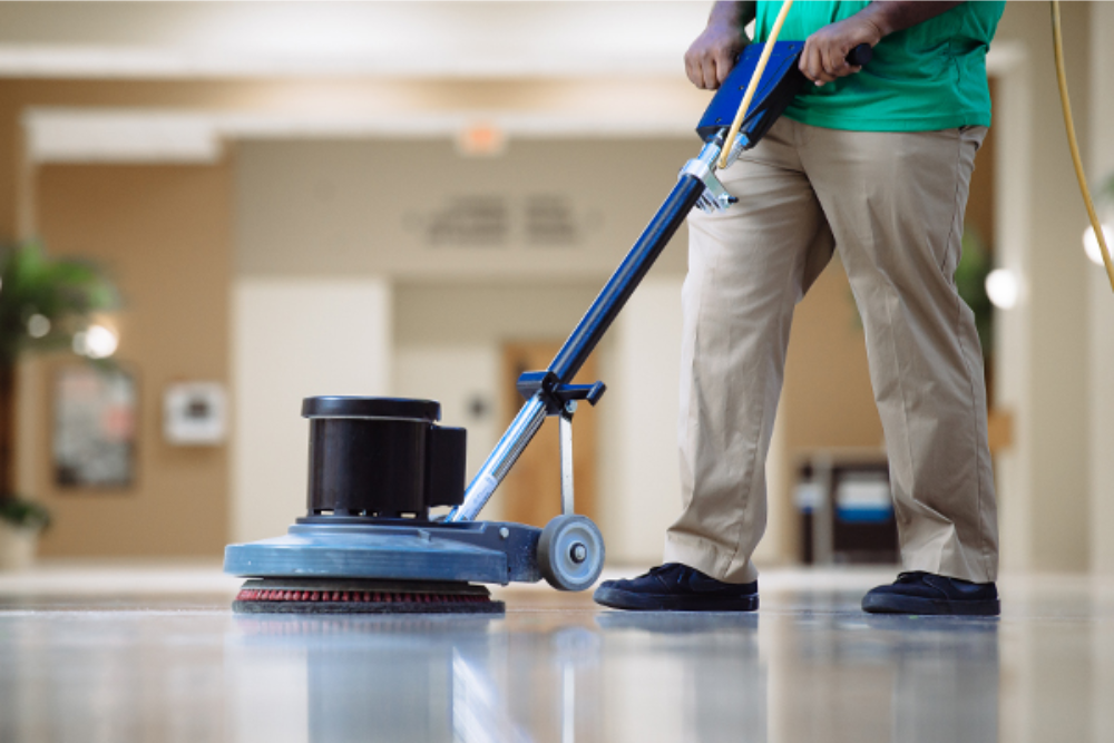 Mechanized floor cleaning and Polishing